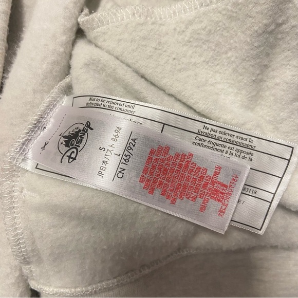 Disney Parks Minnie Mouse Hoodie with Ears and Bow Full ZipUp Side Pockets Small - Picture 12 of 12